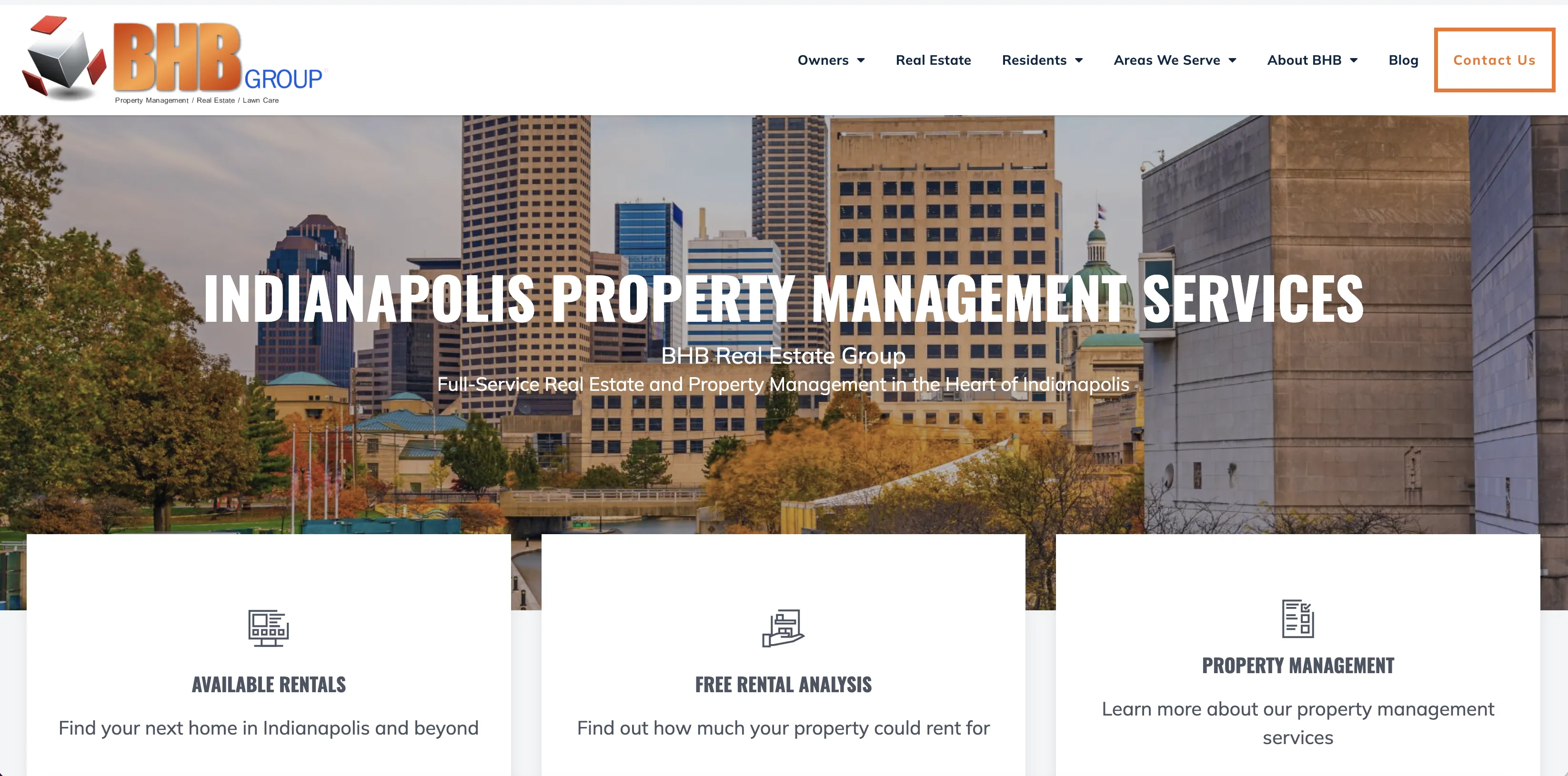 BHB Real Estate Group website screenshot