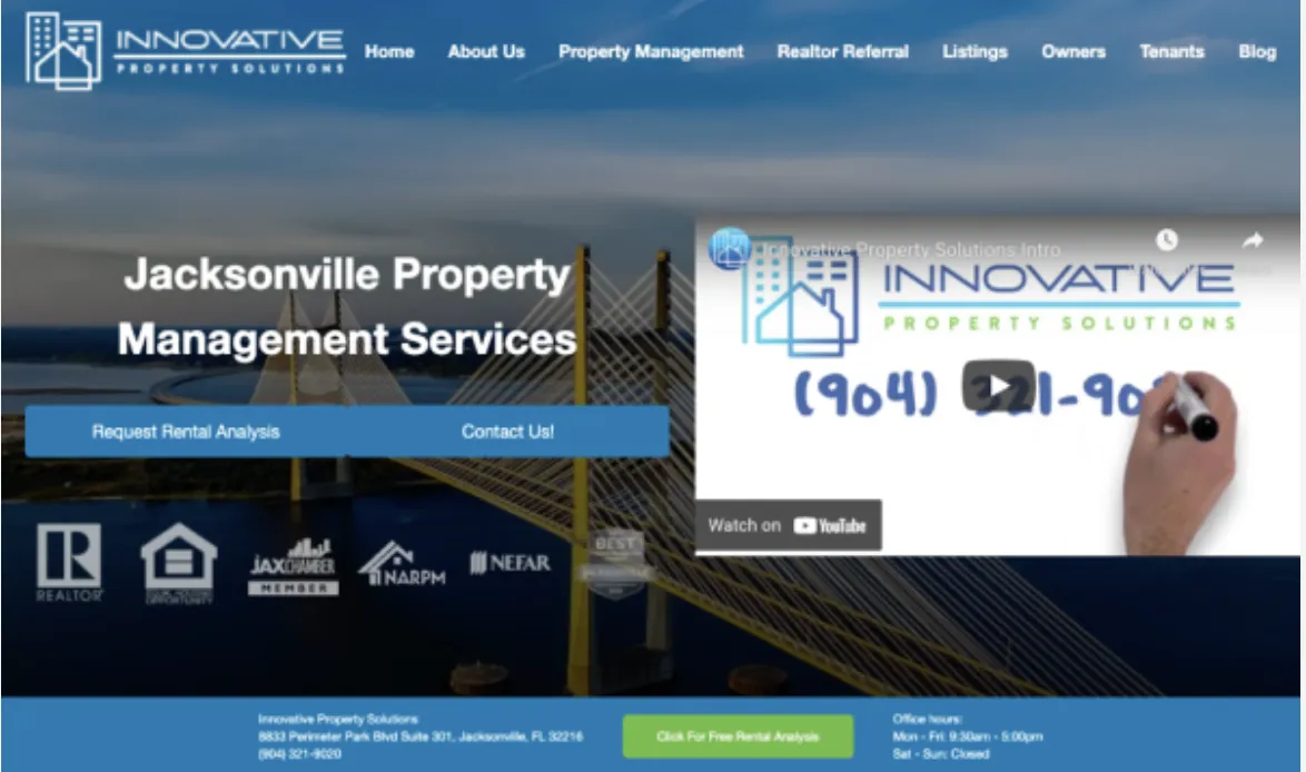 Innovative Property Solutions website screenshot