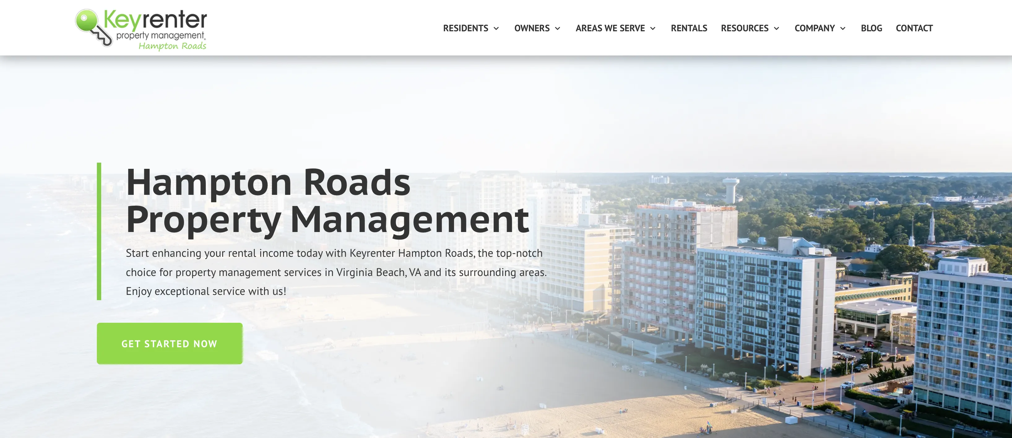 Keyrenter Hampton Roads website screenshot