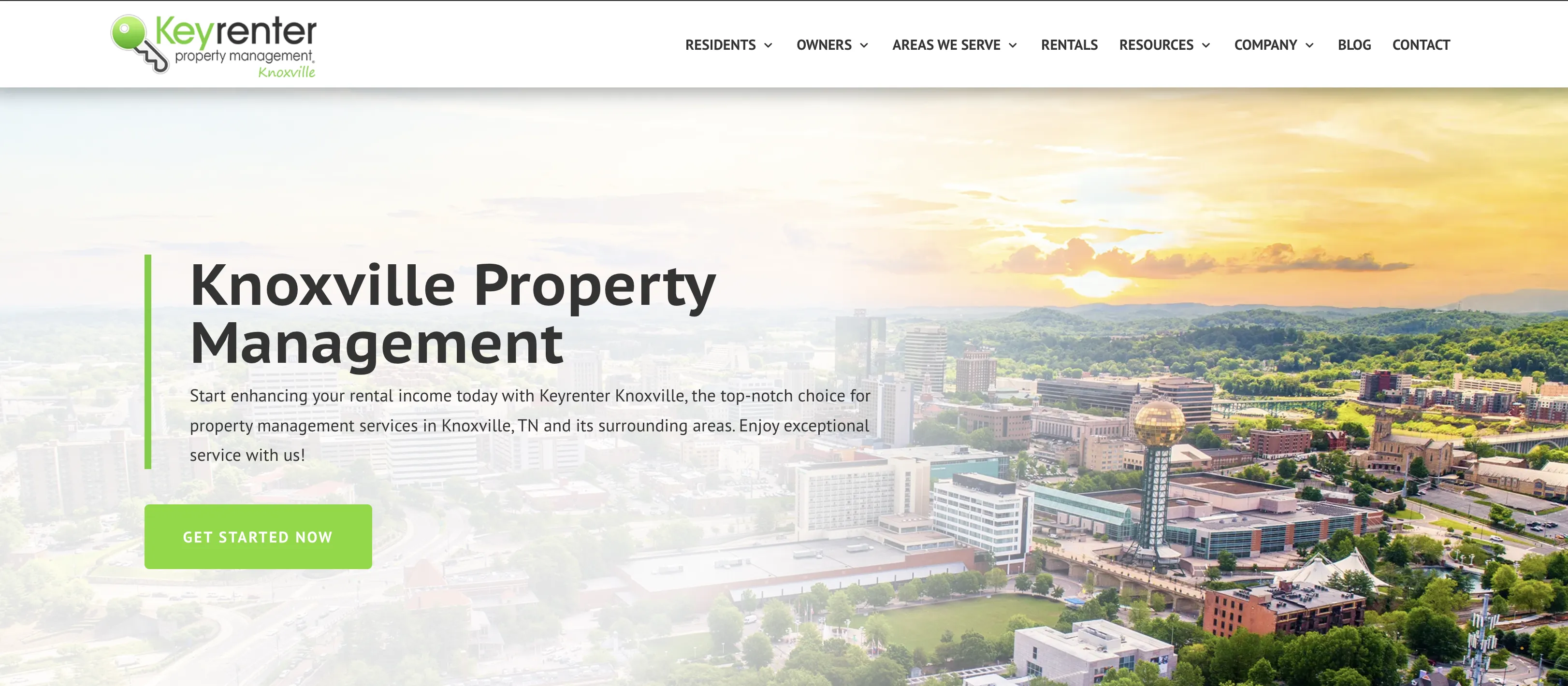 Keyrenter Knoxville website screenshot