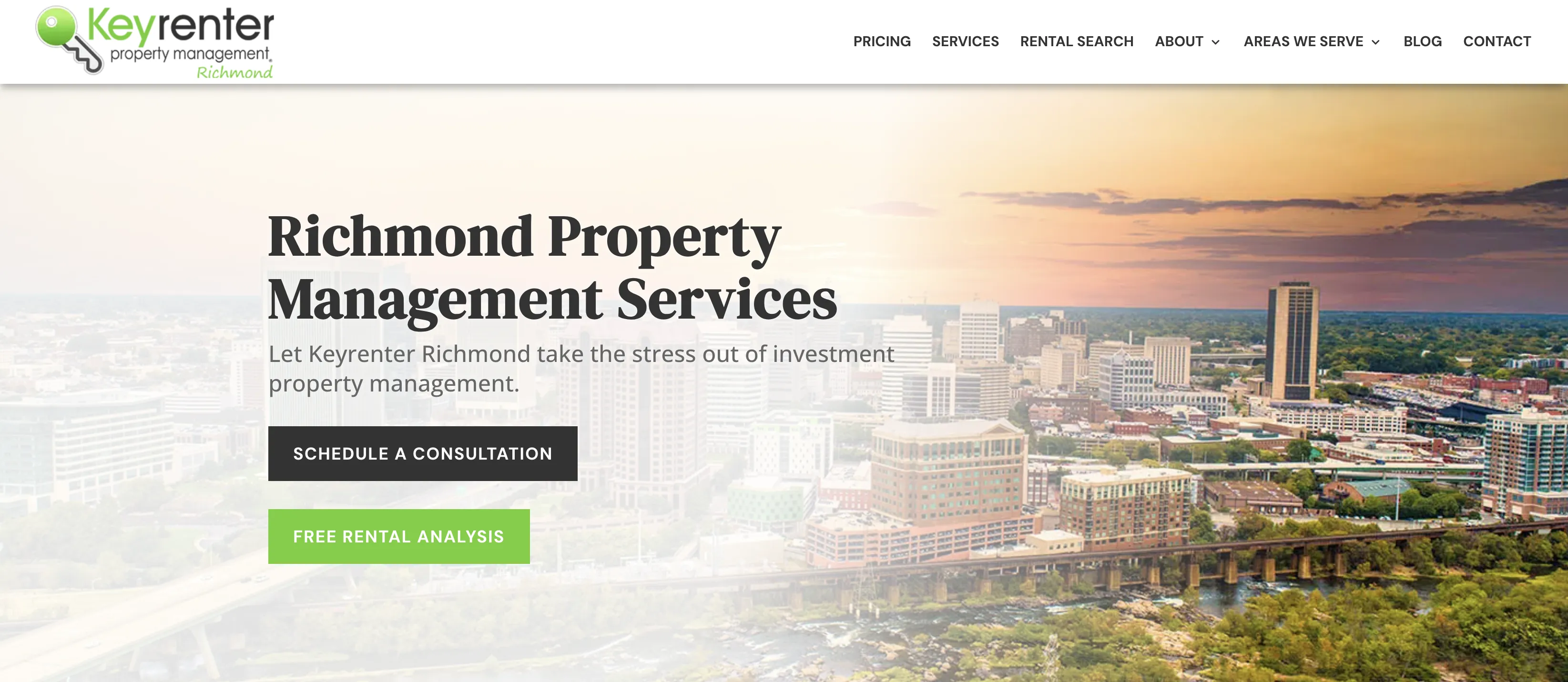 Keyrenter Richmond website screenshot