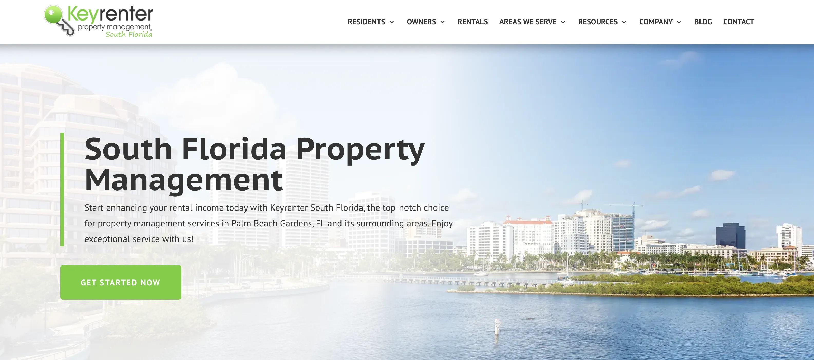 Keyrenter South Florida website screenshot