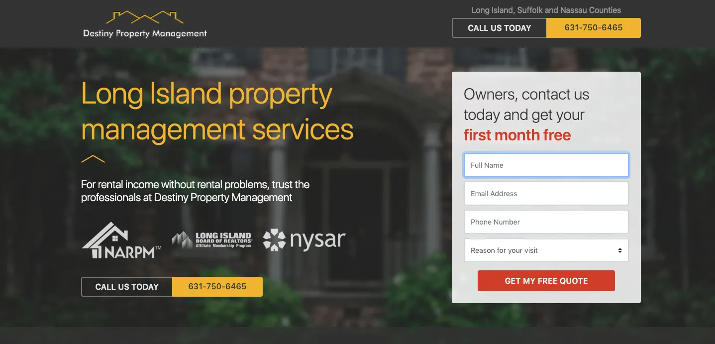 Landing Page Example